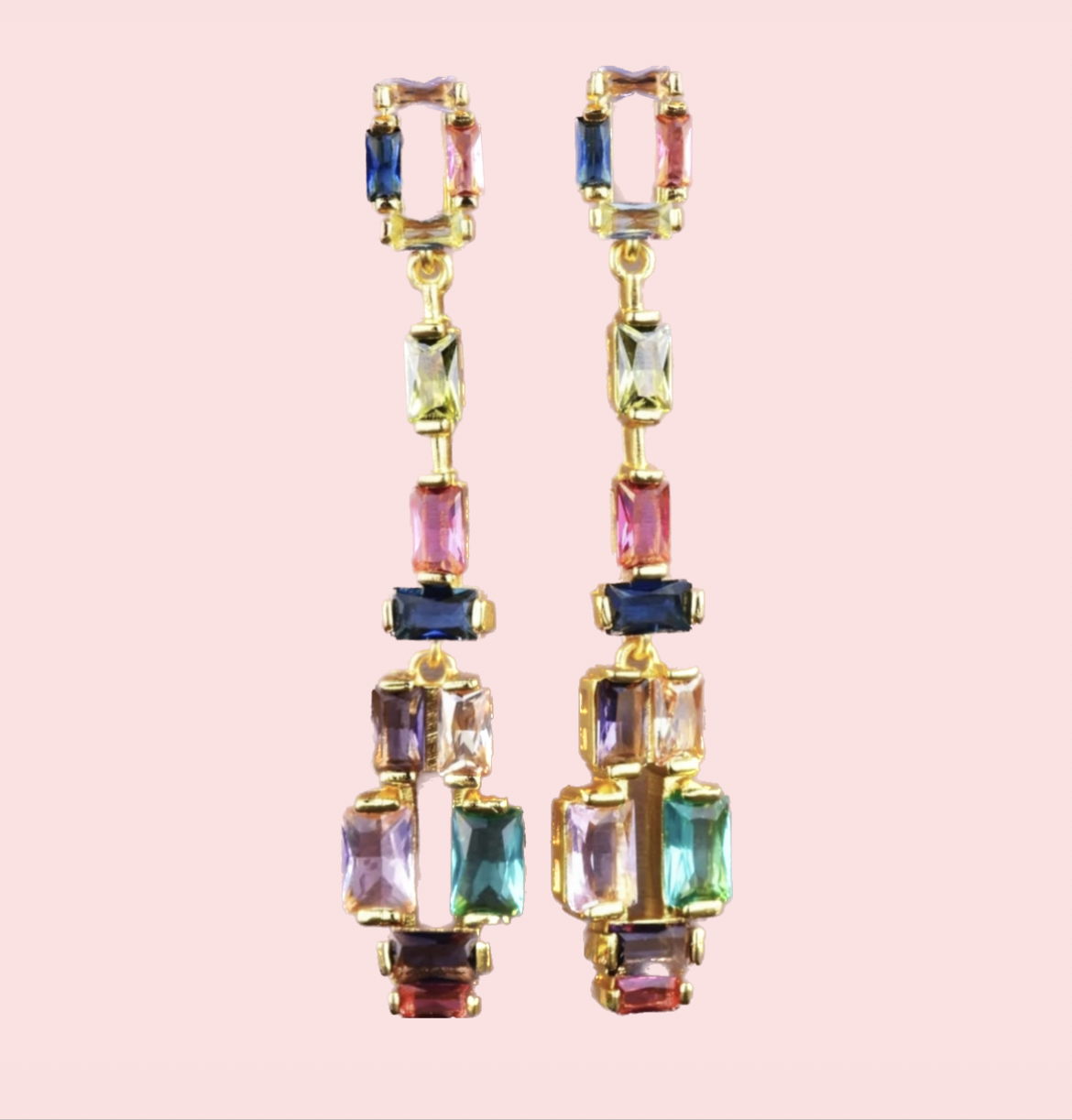 High crystal earrings