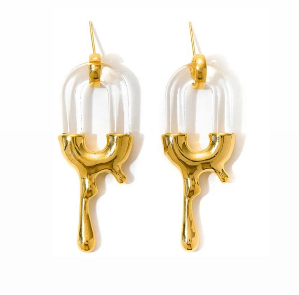 Melted earrings