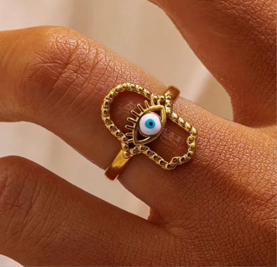 Evil eye ring