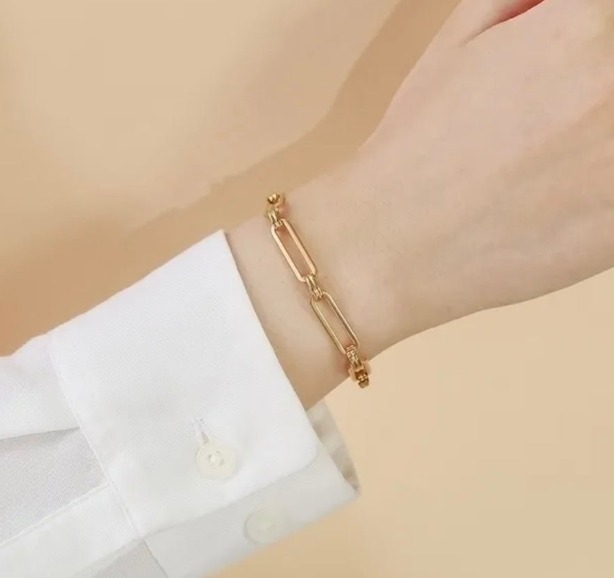 Two paperclip bracelet