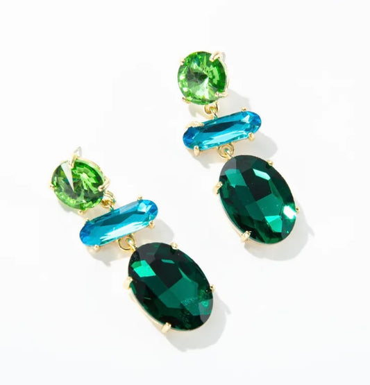 Crystal vintage earrings