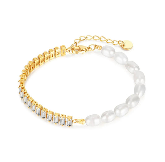 Diamond Pearl bracelet