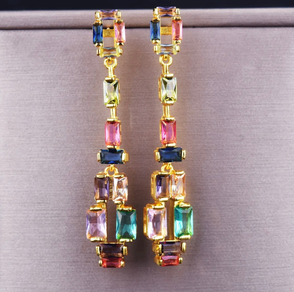 High crystal earrings