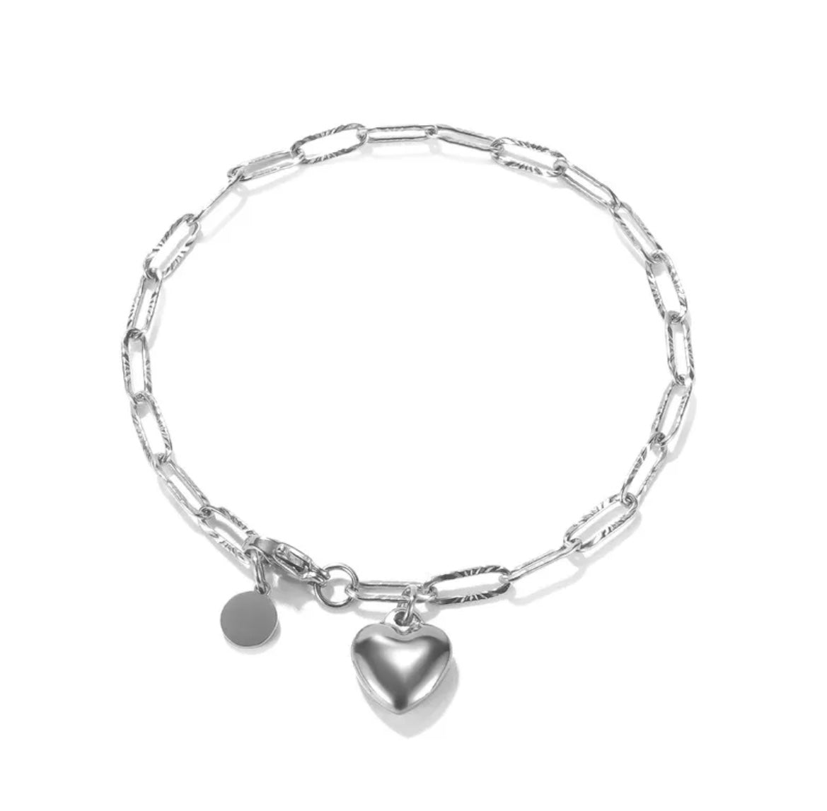 Heart clip bracelet